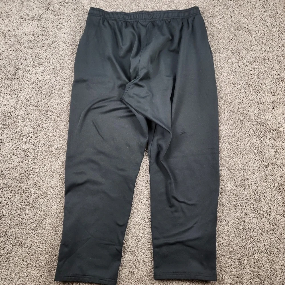 Champion Mens Black Track Training Pants P9446 Ankle Zips Size Large L Excellent